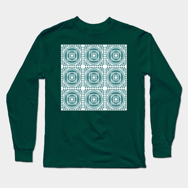 Portuguese Ceramic Tiles Long Sleeve T-Shirt by StudioGrafiikka